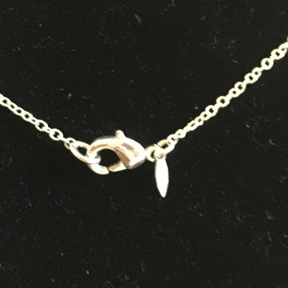 Vintage Avon Saq Silver tone Necklace With Chain Tassel And Amber Colored Stones - Picture 3 of 3